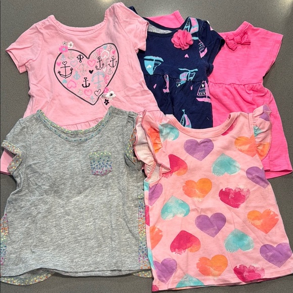 BUNDLE of 5 | Random t-shirts | Girls | 18mth - Picture 1 of 7